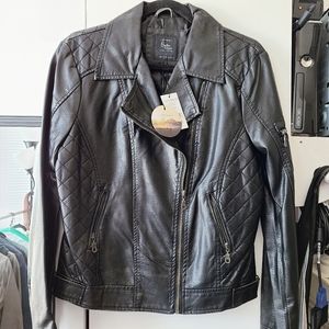 CottonOn | Vegan Leather Quilted Moto Jacket